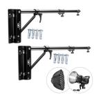 Kit 2 Suporte Teto Parede Greika até 1,80m para Led Softbox Flash Estudio