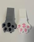 Kit 2 Suporte Trava Porta Patinhas de Gato Gatinho Aparador Peso Cunha Calço Divertido Plástico Impressão 3D