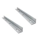 Kit 2 Suportes Cantoneira em L 25 cm com Furos para Parafusar Zincado - NV459L