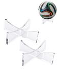 Kit 2 Suportes De Bola Acrílico Transparente Envio Rápido