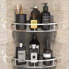 Kit 2 Suportes de Shampoo Prata Luxo De Alumínio 2 Camadas Para Banheiro Montado sem Furar a Parede Prateleira