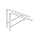 Kit 2 Suportes Mão Francesa Branco 35cm - Alumark