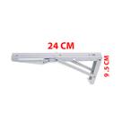 Kit 2 Suportes Mão Francesas 19cmx9,5cm Dobrável com trava Durável BomvINIK Rolamento de Carga