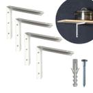 Kit 2 Suportes Master Pesada para Pias e Prateleira de 40 cm + Kit Instalação