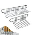 Kit 2 Suportes Porta Espeto Churrasco Utensílios Multiuso Parede Cromado - AMZ