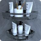 Kit 2 Suportes Porta Shampoo Para Banheiro De Canto Inox Kit 2 Suportes Porta Shampoo Para Banheiro De Canto Inox