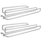 Kit 2 Suportes Porta Taças de Encaixe Cromado 30x4cm Encaixe 2cm Armário Kit 2 Suportes Porta Taças de Encaixe Cromado 30x4cm Encaixe 2cm Armário