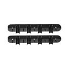 KIT 2 Suportes Porta Vassoura Rodo Parede C/ 4 Encaixes 5 Ganchos Cada Suporte Micromax