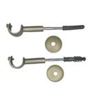 Kit 2 suportes simples para varão comum 19mm - fosco/titânio Kit 2 suportes simples para varão comum 19mm - fosco/titânio