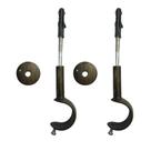 Kit 2 suportes simples para varão comum 19mm - ouro velho Kit 2 suportes simples para varão comum 19mm - ouro velho