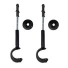Kit 2 suportes simples para varão comum 19mm - preto Kit 2 suportes simples para varão comum 19mm - preto