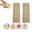 Kit 2 Sushi Mat Esteira Para Sushi Sudare Quadrado Bambu Comida Japonesa