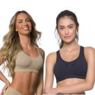 Kit 2 Sutiã Adulto Feminino Nadador sem Costura Selene 20310 Kit 2 Sutiã Adulto Feminino Nadador sem Costura Selene 20310