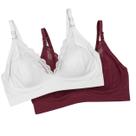 Kit 2 Sutiã Lycra Sem Bojo Sem Aro Com Renda Alças Reguláveis Empório Da Roupa