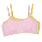 Kit 2 Sutiã Menina Moça Sem Bojo Cotton Liso Com Fecho Premium Empório Da Roupa -