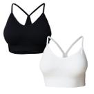 Kit 2 Sutiãs Top Nadador Poliamida Bojo Removível Confortável Kit 2 Sutiãs Top Nadador Poliamida Bojo Removível Confortável