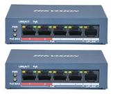 Kit 2 Switch Hikvision 5 Portas Poe Ds-3e0105p-e/m Gigabit