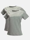 Kit - 2 T-Shirts Básicas Cinza Mescla