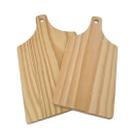 Kit 2 Tábua carne com cabo 30x14,5Cm e 37x19Cm de pau madeira - Edal