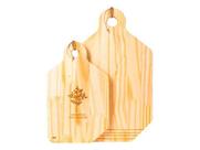 Kit 2 tabua de madeira geometrica - naturals uatt