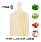 kit 2 Tábua De Madeira Para Churrasco Carne Com Cabo 19x35