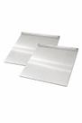 Kit 2 Tábuas de Corte em Inox 304 com Borda 30x25cm Ideal para Cozinha e Churrasqueira