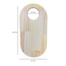 Kit 2 Tábuas em Madeira Pinus Oval Mesa Posta Frios Tábua Corte