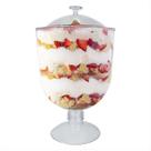 Kit 2 Taça Confeiteiro Americana Acrilico Tampa 2l Sobremesa