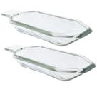 Kit 2 Taça Travessa Banana Split Sorvete Moderna Vidro 200ml