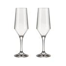 Kit 2 Taças Champagne Cristal Buffet Vidro Liso 186 ml Nadir Kit 2 Taças Champagne Cristal Buffet Vidro Liso 186 ml Nadir