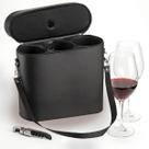 Kit 2 Taças de Cristal Riedel Double Magnum 995ml com Maleta para 1 Garrafa e Saca Rolha