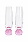 KIT 2 Taças de Vidro champagne base em esfera 300ml TUUT