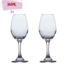 kit 2 Taças de Vidro Resistente Vinho Tinto Agua 365ml Luxo