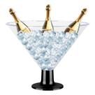 Kit 2 Taças Martini Grande - 2 Litros - Taça Para Bebida Taça Para Gelo