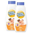 kit 2 Talco Corporal Pom Pom 200g