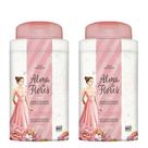 Kit 2 Talco Perfumado Alma De Flores Jasmim 100G - Memphis