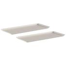 Kit 2 Tampas para Cesto Flow 4,5 ou 6,6 Litros Bege 34x15x1,