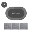 Kit 2 Tapete De Box Antiderrapante Banheiro Arredondado Borracha Tecnologica
