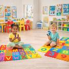 Kit 2 Tapete Eva Numeros Alfabeto 36 Peças Tatame Infantil