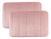 Kit 2 Tapete Para Banheiro Antiderrapante Soft Macio 60x40cm