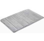 Kit 2 Tapete Ultra Absorvente 60x40cm Antiderrapante Homelar-Cinza Claro