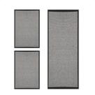 Kit 2 Tapetes 45x65 e 1 Tapete 45x120 Niazitex Moderno