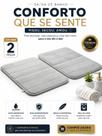Kit 2 Tapetes Banheiro Antiderrapante Macio Absorvente 60x40 Kit 2 Tapetes Banheiro Antiderrapante Macio Absorvente 60x40