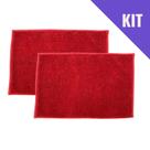 Kit 2 Tapetes Banheiro Bolinha Antiderrapante Seca rápido Microfibra