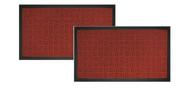 Kit 2 Tapetes Capacho com Borda Fenice 69x39 Uzoo Kit 2 Tapetes Capacho com Borda Fenice 69x39 Uzoo