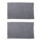 Kit 2 Tapetes para Banheiro Bolinha Antiderrapante 38x58cm Microfibra