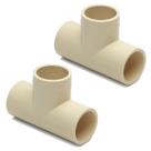 Kit 2 Te 90 28mm Conexão Cpvc Conector Água Quente Tubo