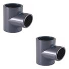 Kit 2 Te 90 Pvc-u Soldar Fêmea Pn-16 50mm Cepex