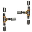 Kit 2 Te Tee Gás Encanado 16-16 16mm Tubo Pex Multicamadas Kit 2 Te Tee Gás Encanado 16-16 16mm Tubo Pex Multicamadas