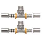 Kit 2 Te Tee p/ Gás Encanado 16mm RM 1/2'' Pex Multicamadas Kit 2 Te Tee p/ Gás Encanado 16mm RM 1/2'' Pex Multicamadas